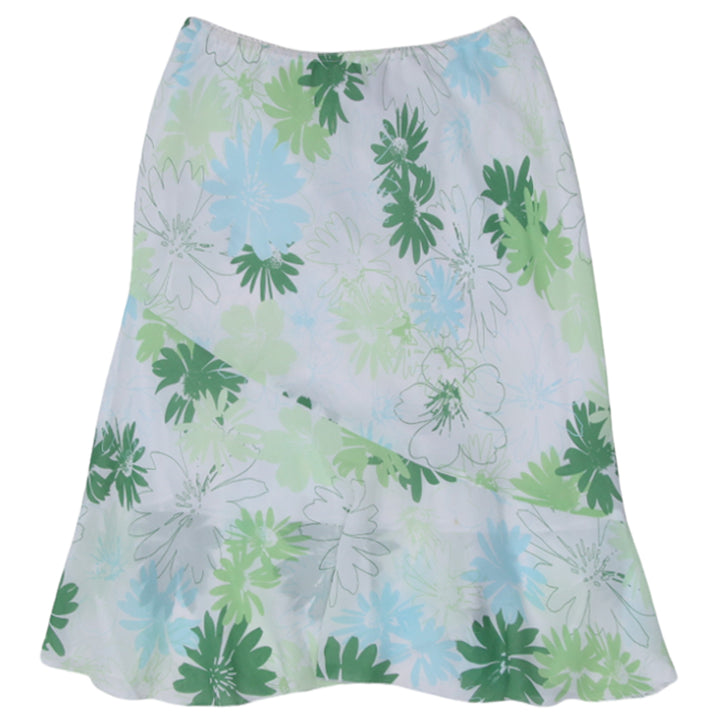 Y2K Reitmans Green Floral Midi Skirt - Fashion Rerun Vintage Migration_Skirt