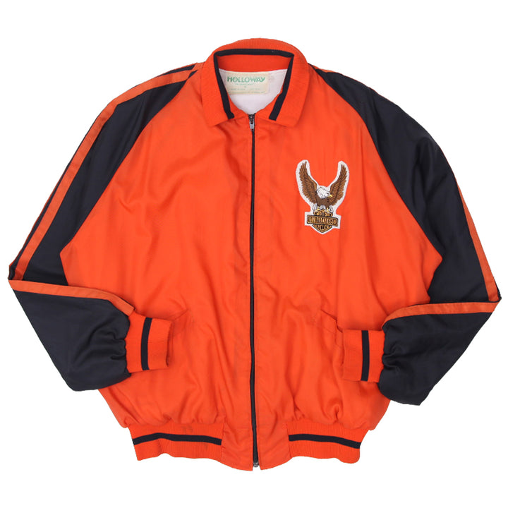Vintage Holloway Harley Davidson Bomber Jacket Made in USA XL - Fashion Rerun Vintage Migration_Jacket
