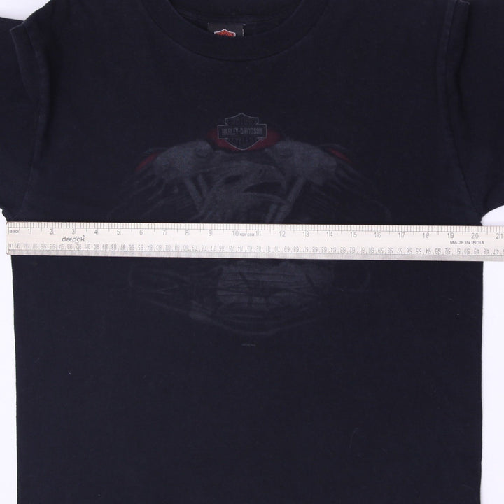 Vintage Harley Davidson Holoubek Black V-Twin Engine Graphic T-Shirt Size M