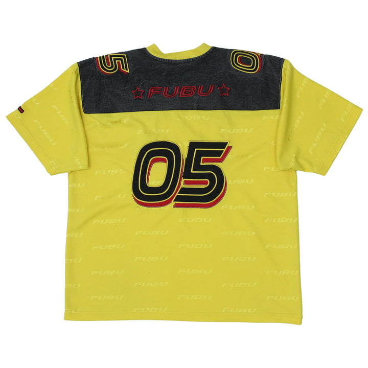 Vintage FUBU 05 Official Champions Jersey Yellow/Black Size L Youth - Fashion Rerun Vintage Migration_Jersey