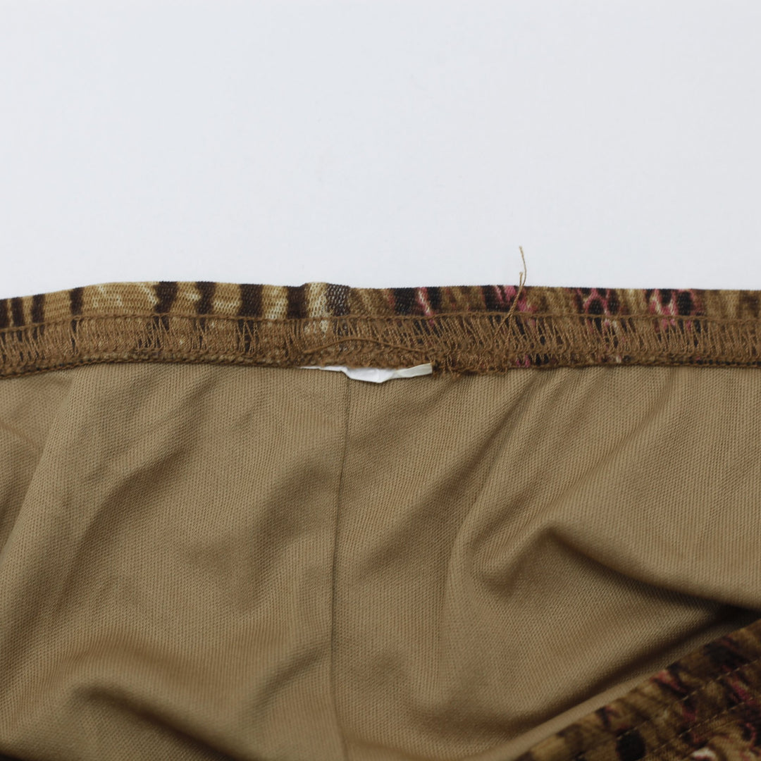 Y2K Ladies Unbranded Midi Skirt Brown Animal Print