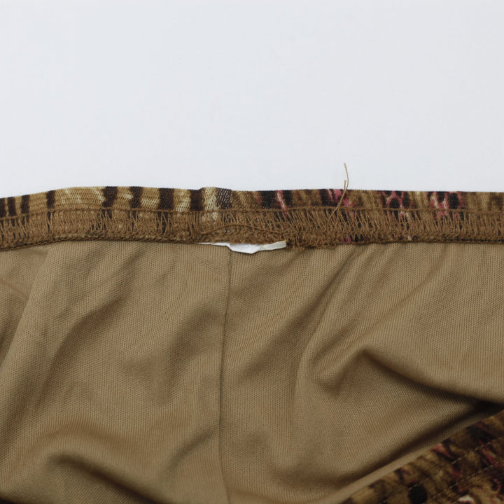 Y2K Ladies Unbranded Midi Skirt Brown Animal Print