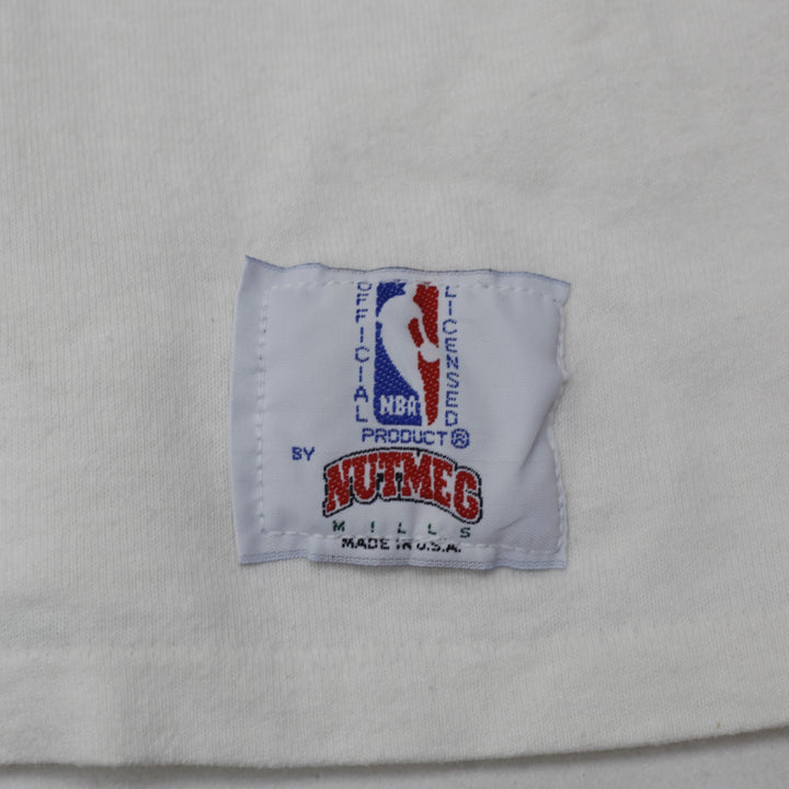 Vintage Nutmeg Mills Chicago Bulls T-Shirt White NBA Graphic 1991 Made In USA L | Migration_T-Shirts - Detail | Fashion Rerun