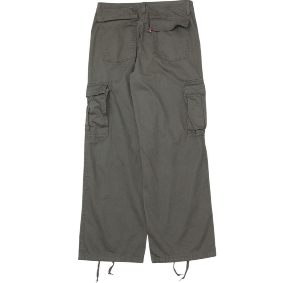 Ladies Levi's Levi '94 Baggy Olive Green Loose Utility Cargo Pants Size 29