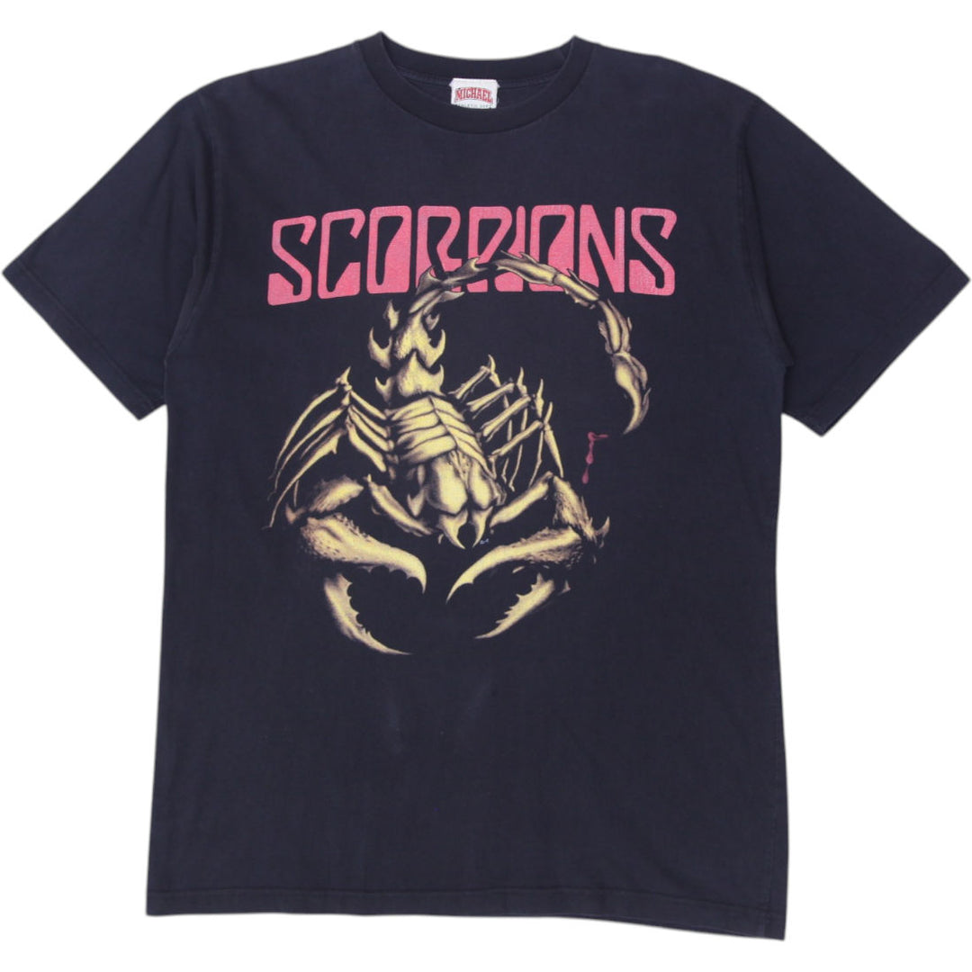 Vintage Mens Michael Scorpions T-Shirt Black Graphic Band Music | Migration_T-Shirt | Fashion Rerun