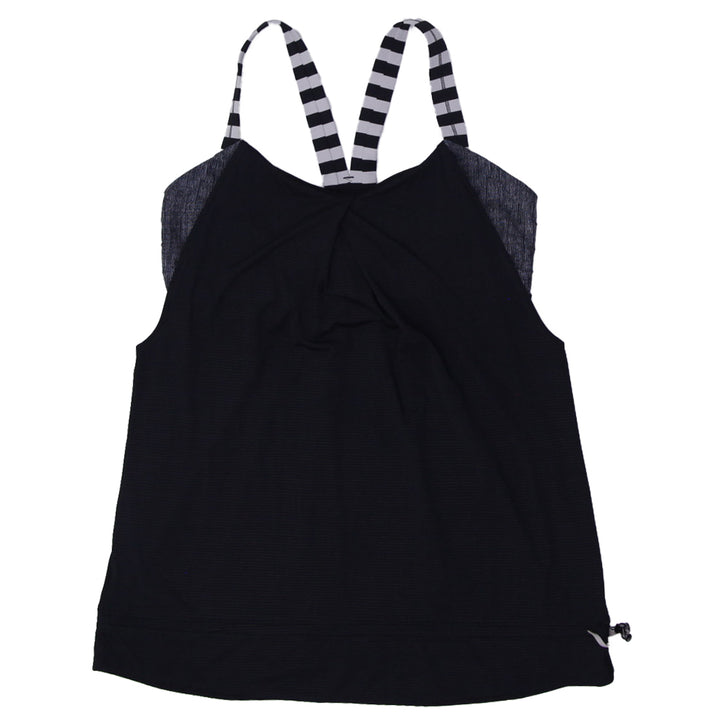 Ladies Lululemon Rest Less Layered Sports Top With Built In Bra