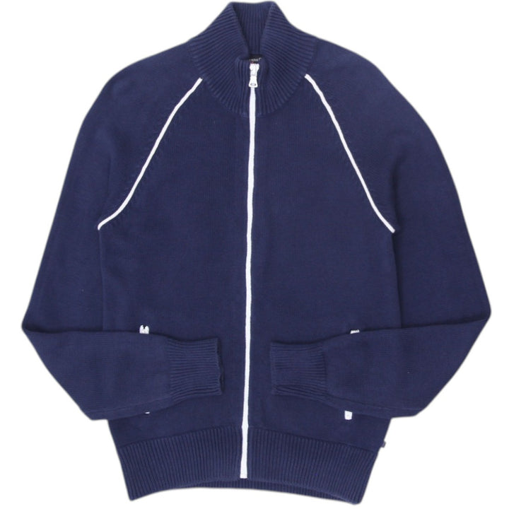 Vintage Ladies Polo Jeans Co. Navy Full Zip Cotton Jacket L | Migration_Jackets | Fashion Rerun