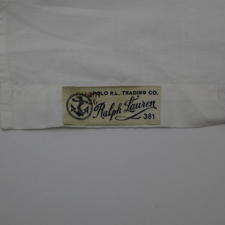 Polo Ralph Lauren White Button-Up Shirt Size L | Migration_Shirts MJ DROP - Detail View | Fashion Rerun