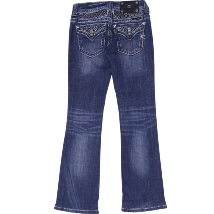 Y2K Ladies Miss Me JP6015B Boot Low Rise Jeans