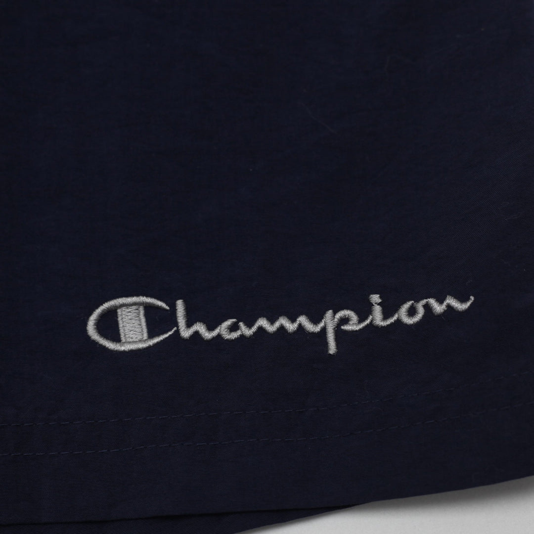 Mens Champion Mesh Lined Track Nylon Shorts Navy Blue Size M