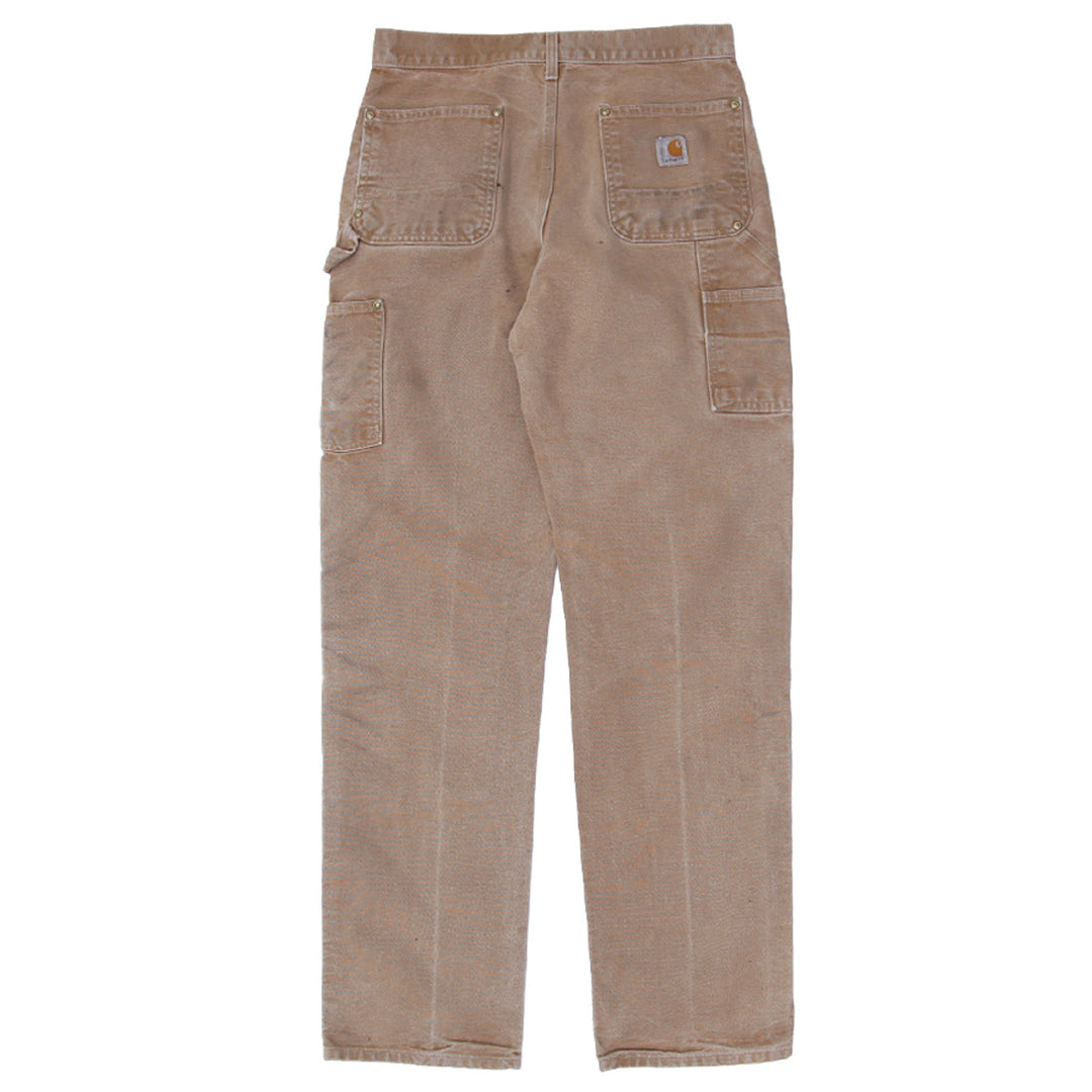 Mens Carhartt B01 BRN Loose Original Fit Double Knee Work Pants
