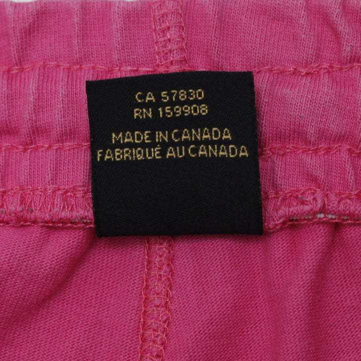 Ladies OVO Made In Canada Pink Sweat Shorts Size S
