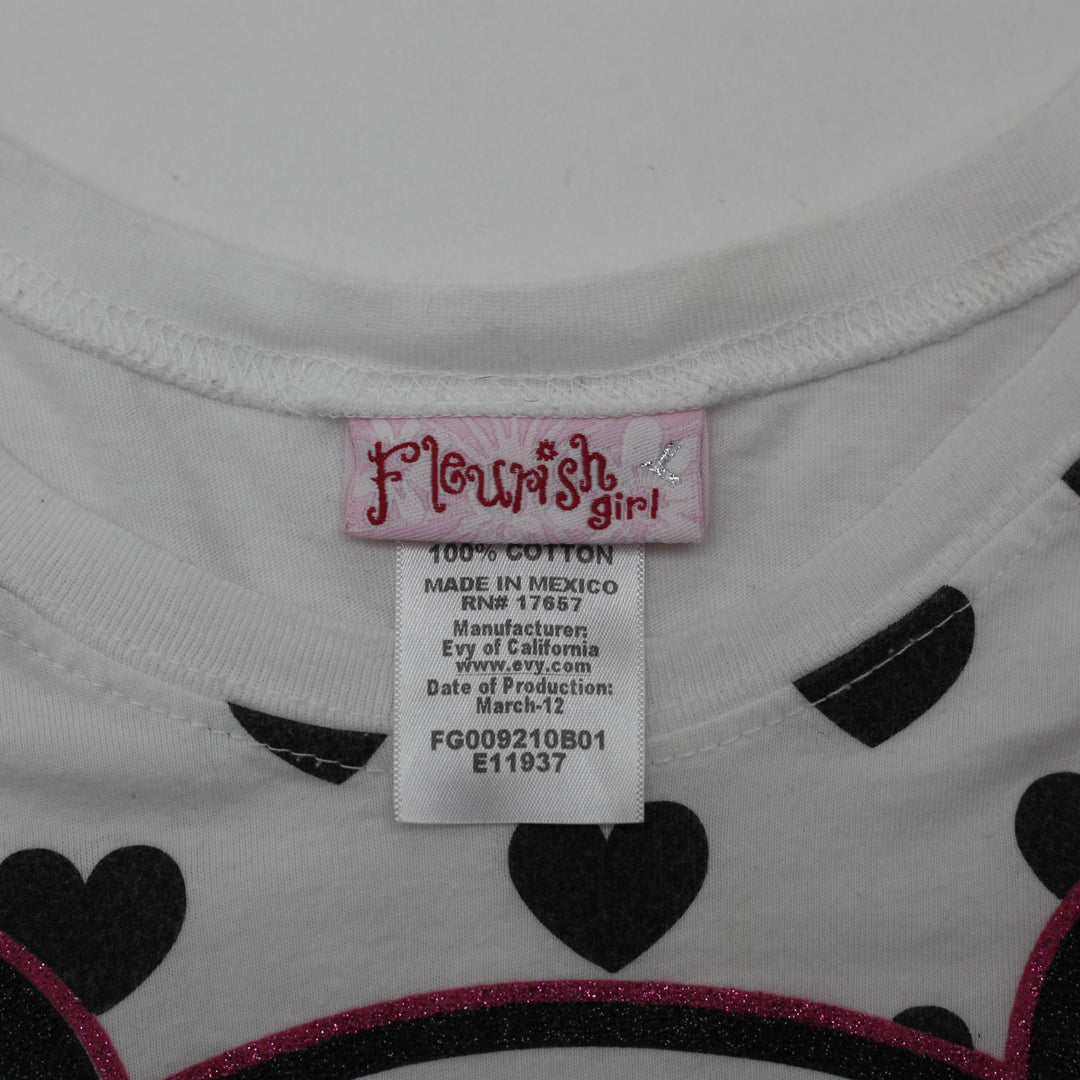 Y2K Ladies Flourish Girl Flourish Girl Panda Graphic T-Shirt  Size L