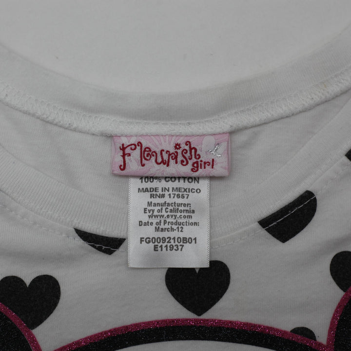 Y2K Ladies Flourish Girl Flourish Girl Panda Graphic T-Shirt  Size L