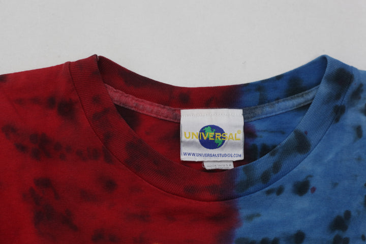 Vintage Universal Studios Islands of Adventures Dueling Dragons Tie-Dyed T-Shirt Single Stitch