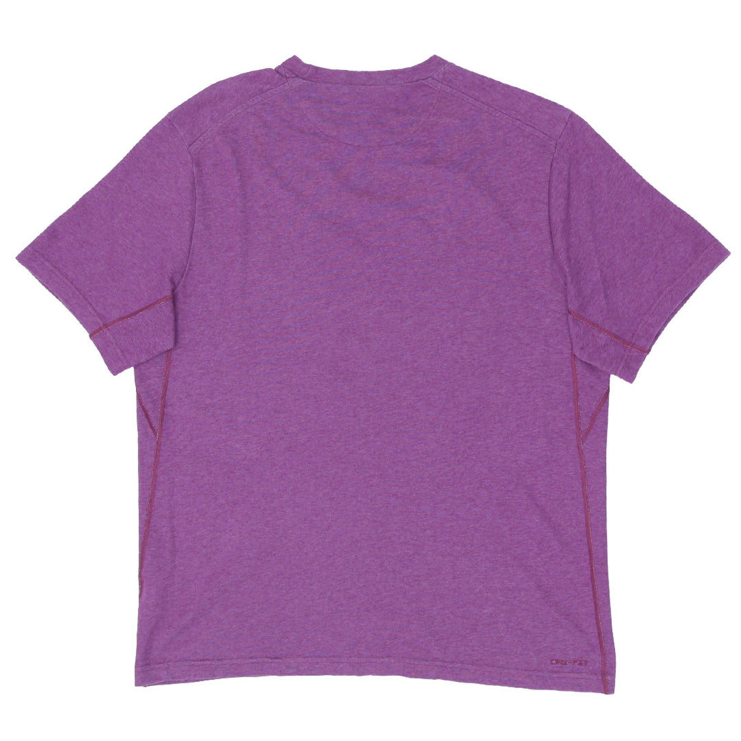 Mens Nike Swoosh Embroidered Short Sleeve Purple T-Shirt - Fashion Rerun Vintage Migration_T-Shirt