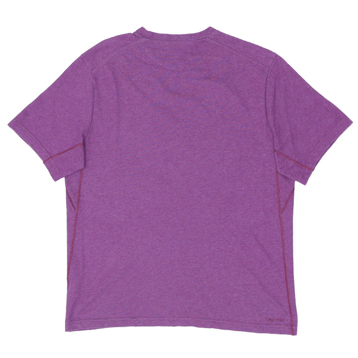 Mens Nike Swoosh Embroidered Short Sleeve Purple T-Shirt - Fashion Rerun Vintage Migration_T-Shirt