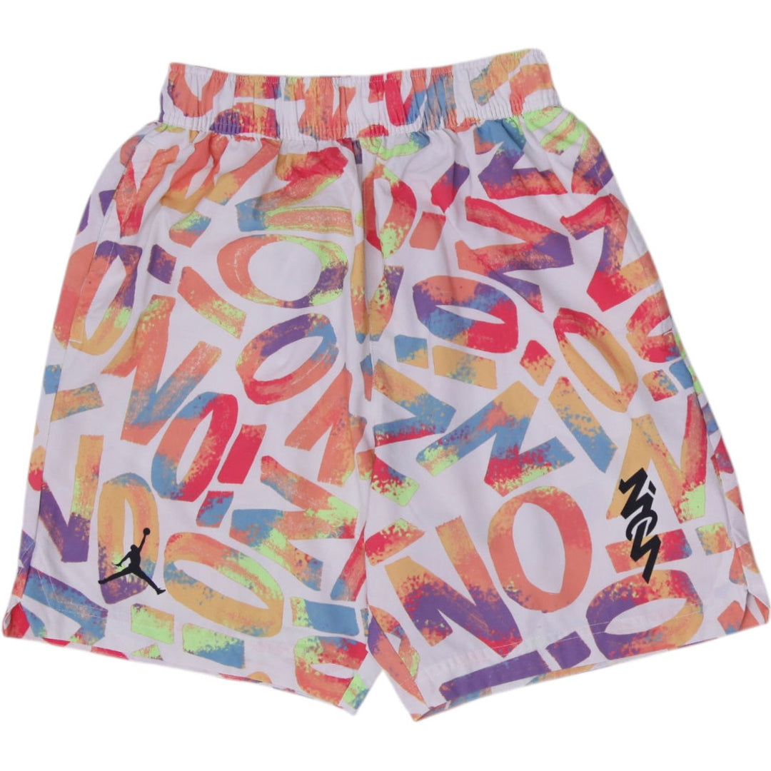 Mens Nike Jordan Dri-FIT Zion Williamson AOP Letter Print Basketball Shorts S