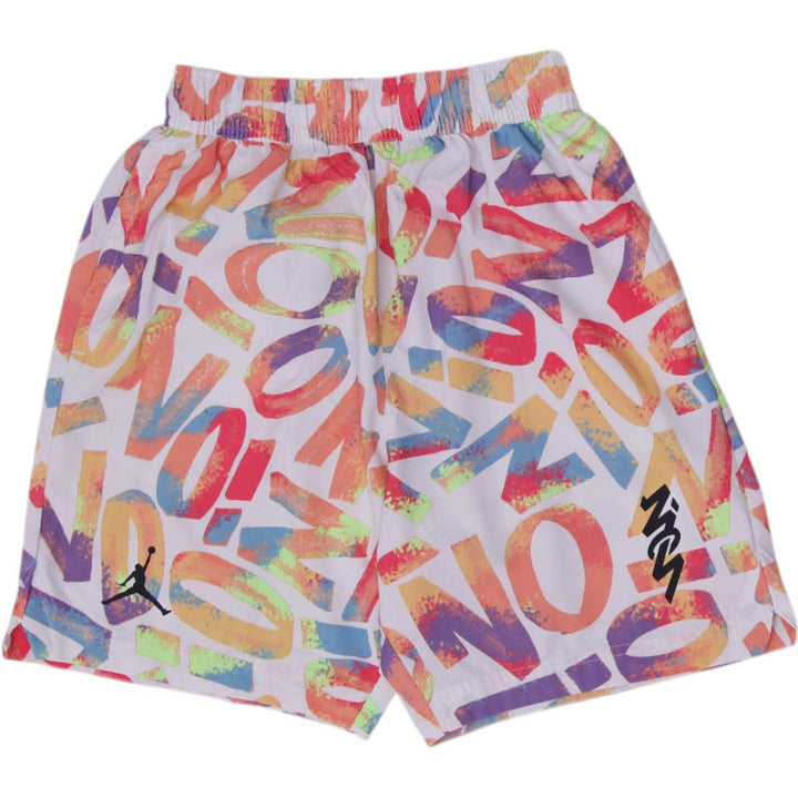 Mens Nike Jordan Dri-FIT Zion Williamson AOP Letter Print Basketball Shorts S