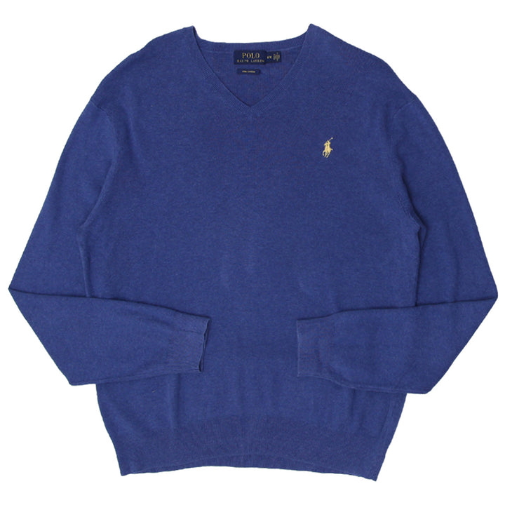 Mens Polo Ralph Lauren pima Cotton V-Neck Sweater - Fashion Rerun Vintage Migration_Sweaters