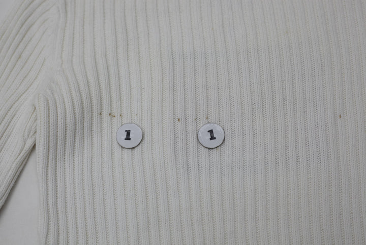 Vintage Ribbed Polo Jeans Company Ralph Lauren American Flag Sweater Red Cuffs