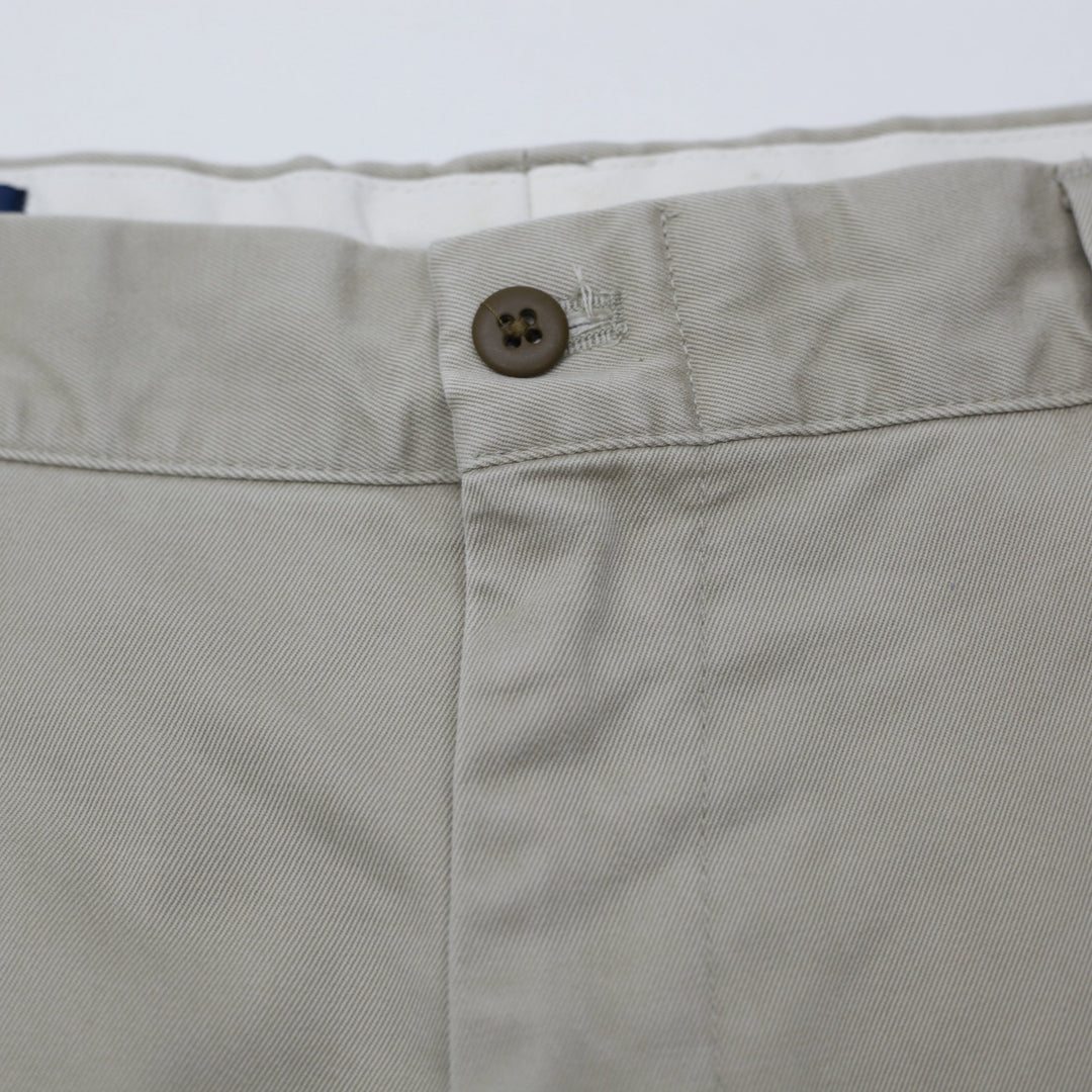 Mens Polo Ralph Lauren Flat Front Cotton Chino Pants Size 33x30