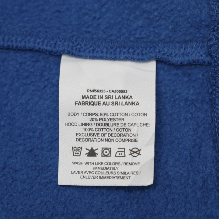 Mens Nike Sportswear Club Fleece Hoodie Blue White Embroidered Logo Size L