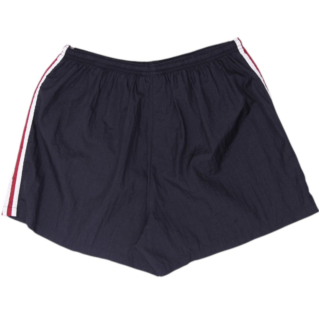 Vintage Adidas Equipment Era Nylon Track Shorts Black White Maroon Stripe Large