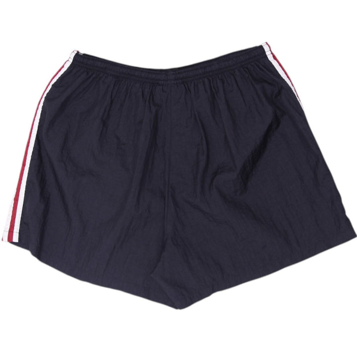Vintage Adidas Equipment Era Nylon Track Shorts Black White Maroon Stripe Large
