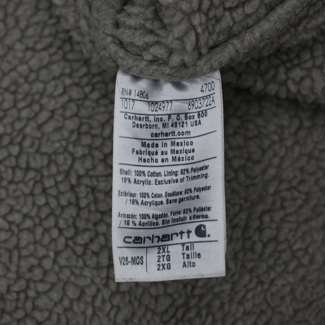 Vintage V26 MOS Carhartt Olive Workwear Utility Zipper Sherpa Lined Vest 2XL | Migration_Vests - View 7 | Fashion Rerun