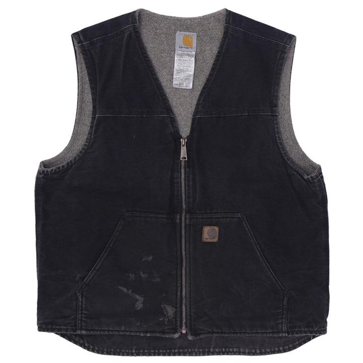 Mens Carhartt V26 BLK Vest Sandstone Rugged Sherpa Lined