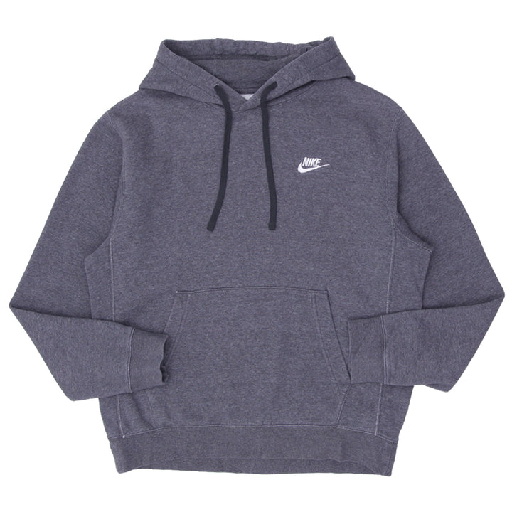 Mens Nike Embroidered Gray Pullover Hoodie - Fashion Rerun Vintage Migration_Sweaters