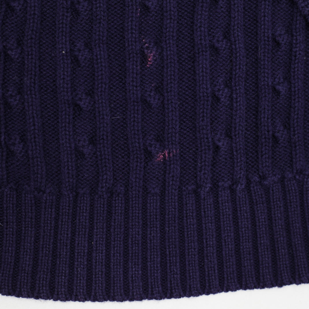 Ladied Ralph Lauren Cable Knit Crewneck Sweater Size M