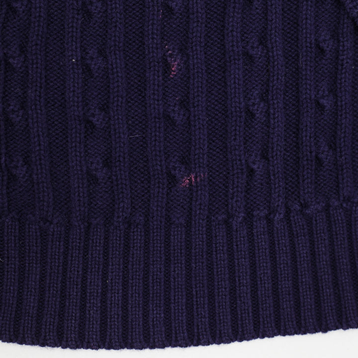 Ladied Ralph Lauren Cable Knit Crewneck Sweater Size M