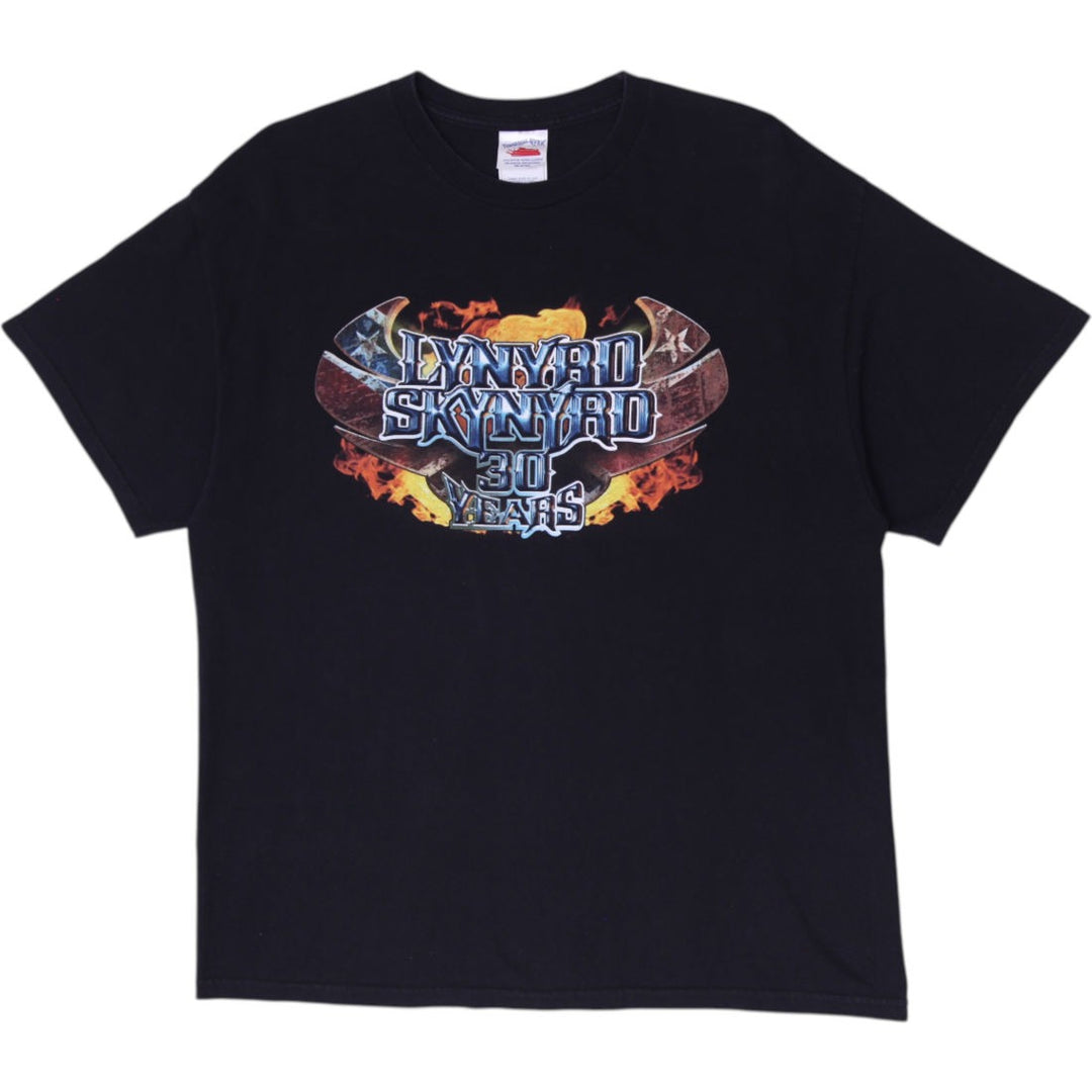 Vintage 2003 Lynyrd Skynyrd Chopper Motorcycle Band Concert Tour T-Shirt Black Size XL