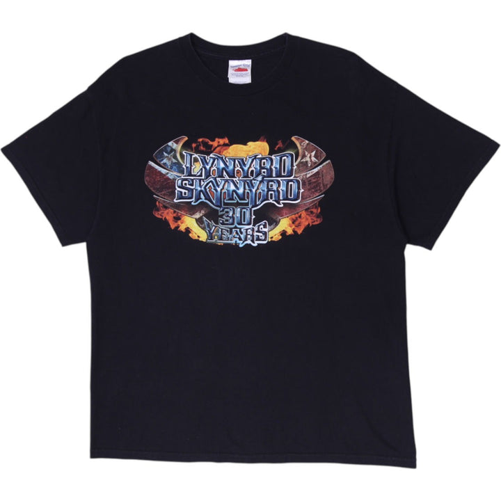 Vintage 2003 Lynyrd Skynyrd Chopper Motorcycle Band Concert Tour T-Shirt Black Size XL