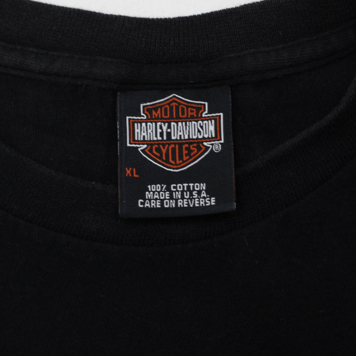 Vintage 2003 Harley-Davidson Black Graphic Made In USA T-Shirt Size XL | Migration_T-Shirts - Back View | Fashion Rerun