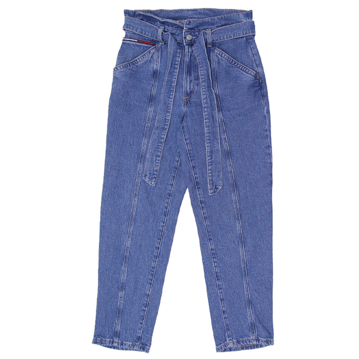 Ladies Tommy High Waisted Belted Jeans