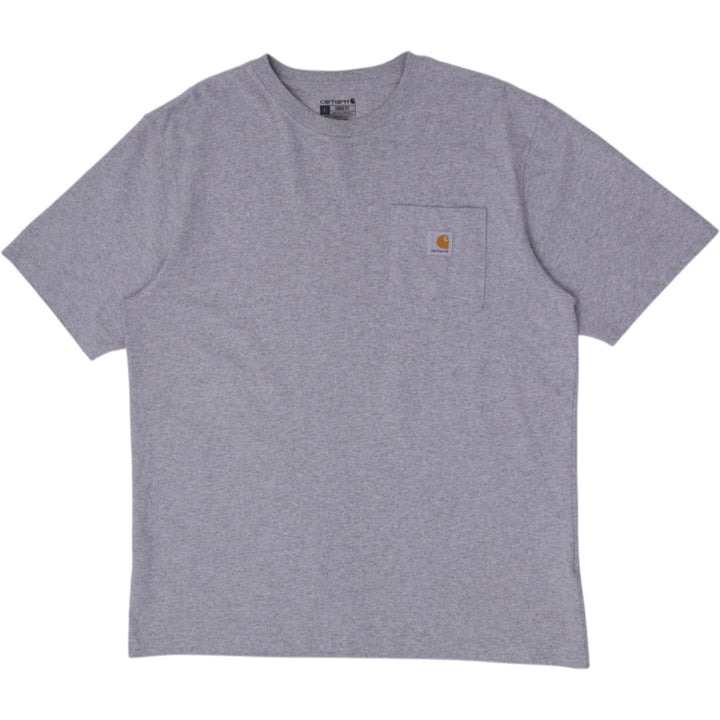 Mens Carhartt Short Sleeve Loose Fit Pocket T-Shirt Size L