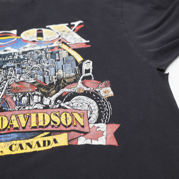 Vintage 90s Harley Davidson Large 2-sided Biker T-Shirt Made in USA Size L
