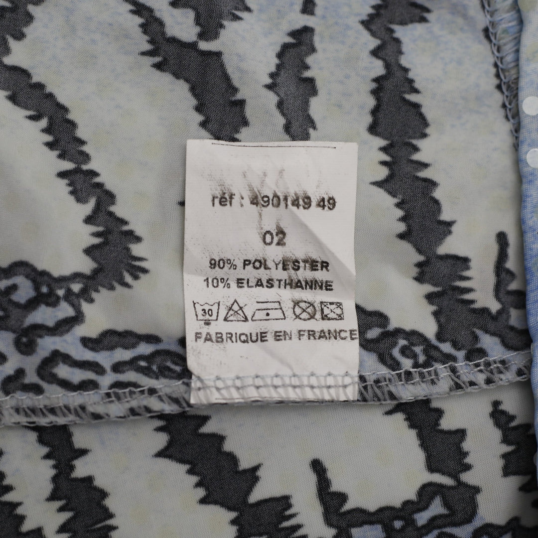 Y2K Ladies Blue Mixed Animal Print Sequin Cami Top Size 2
