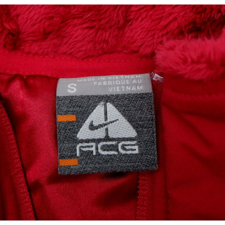 Vintage Nike ACG Vest Silk Lined Warm Women's Vest Size Small Red