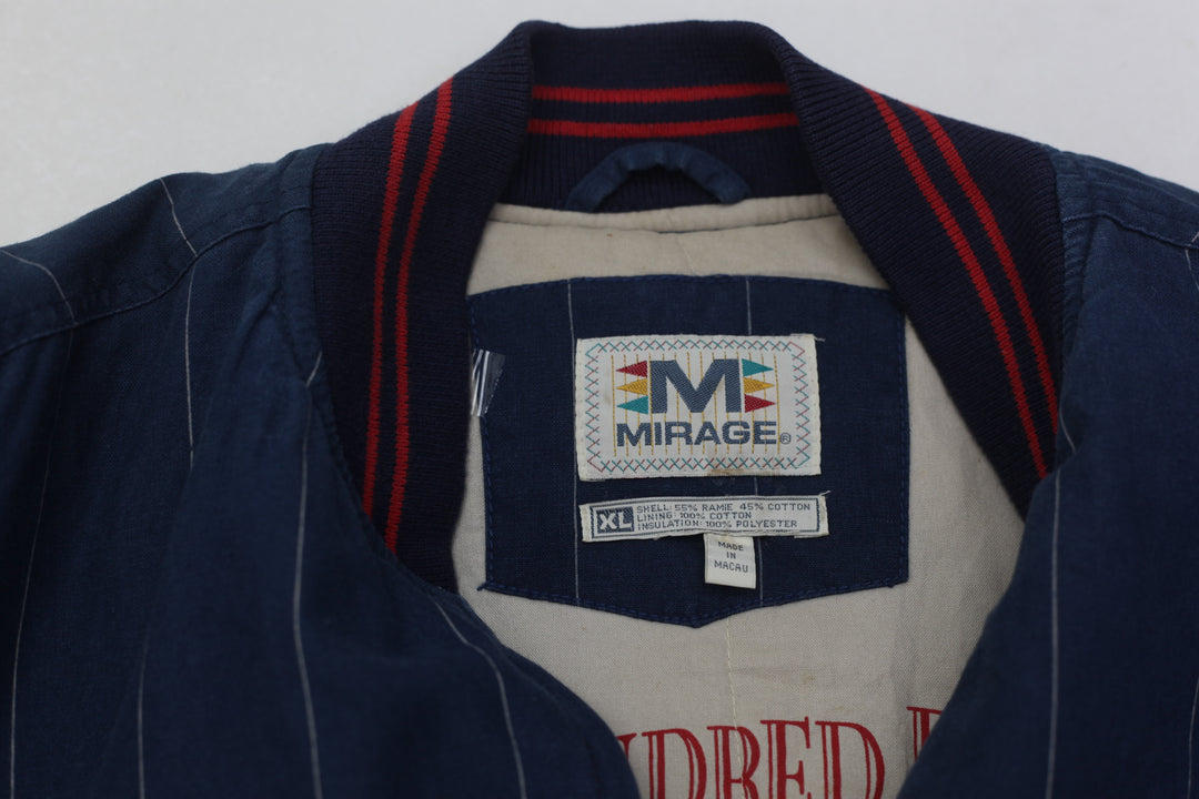 Cleveland Indians Mirage Cooperstown Collection 1948 Chief Wahoo Logo Jacket Vintage