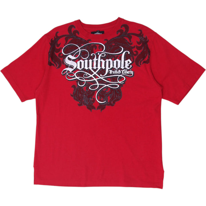 Y2K Mens Southpole Faith & Liberty Graphic T-Shirt Size XL