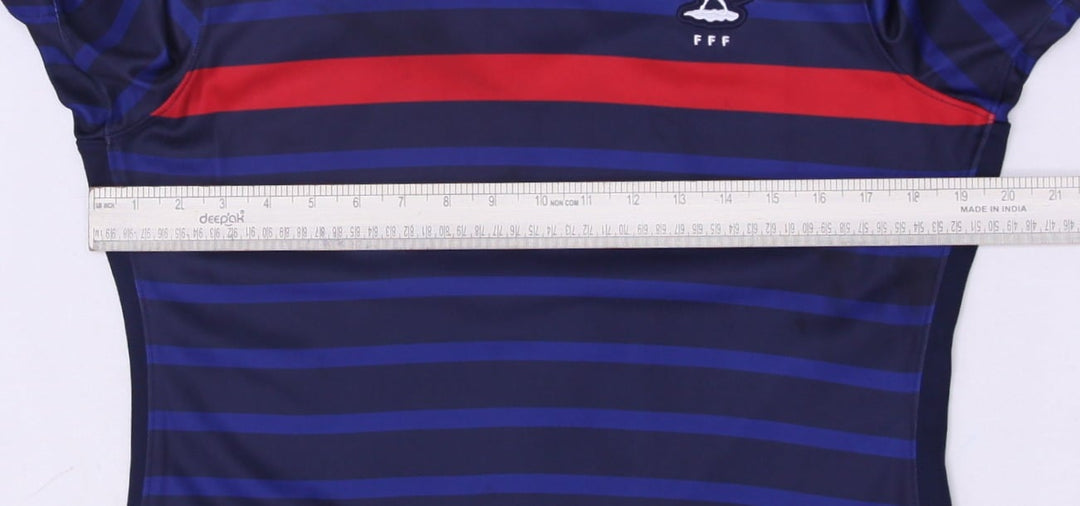 Ladies Nike FFF France 2020 Soccer Navy Striped Jersey L | Migration_Jerseys - View 11 | Fashion Rerun