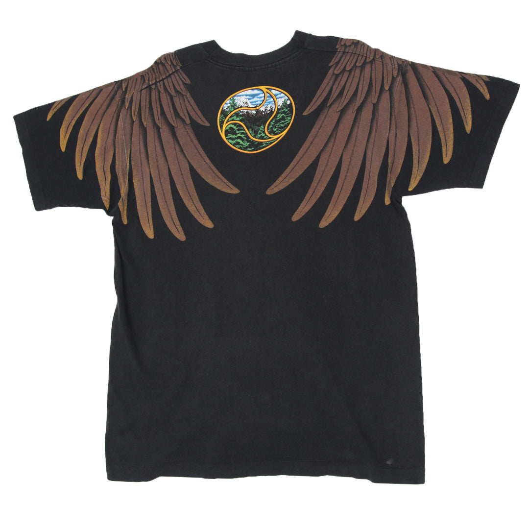 Liquid Blue 1994 Eagle All Over Print Rich Normurdin Single Stitch Vintage T-Shirt | Migration_T-Shirts UAENA | Fashion Rerun