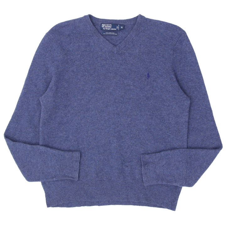Vintage Polo Ralph Lauren 100% Lambs Wool V-Neck Sweater XL - Fashion Rerun Vintage Migration_Sweaters