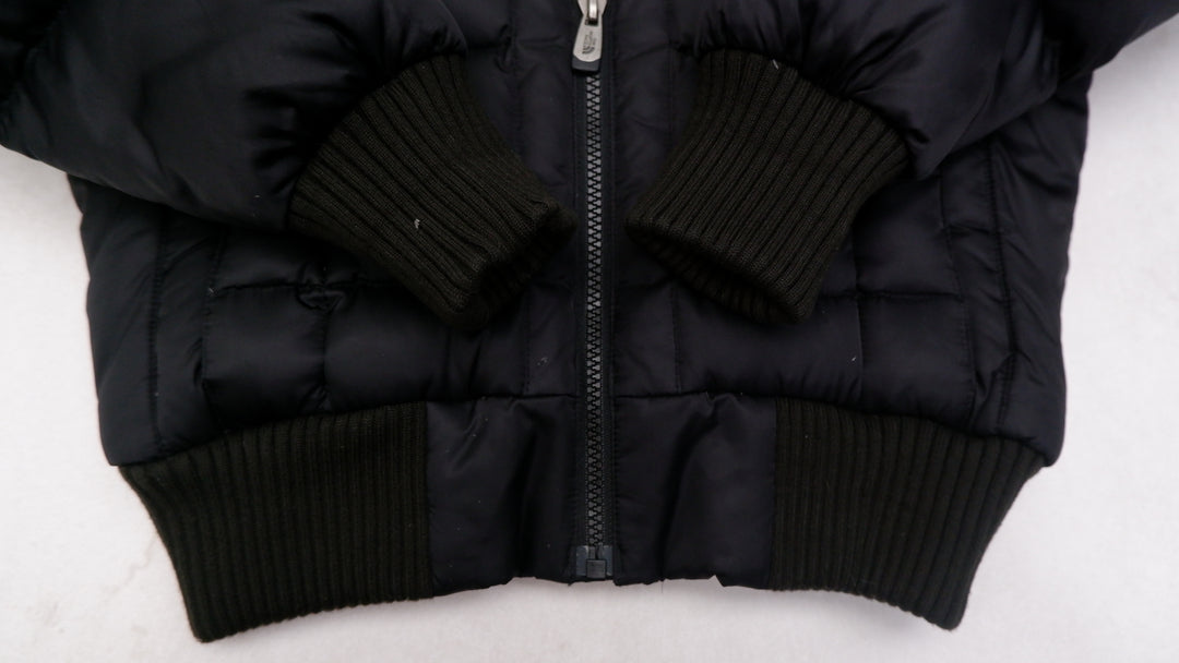 Ladies The North Face F09 550 Puffer Hooded Zip Up Crop Jacket