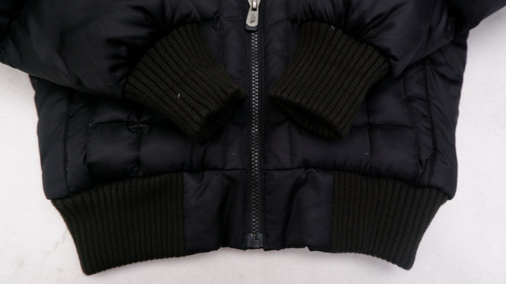 Ladies The North Face F09 550 Puffer Hooded Zip Up Crop Jacket