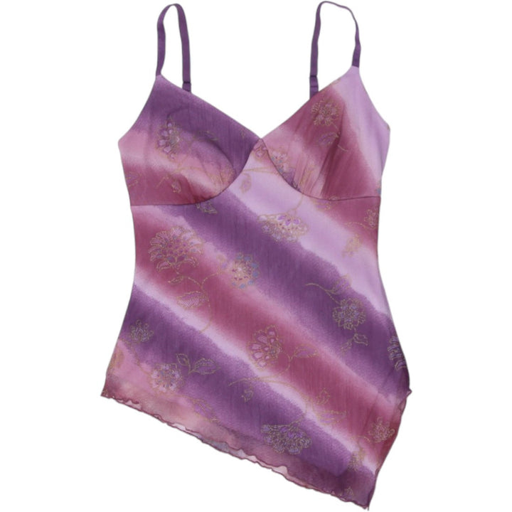 Y2K Ladies Le Chateau Strappy Tops Asymmetric Hem | Migration_Y2K Tops | Fashion Rerun